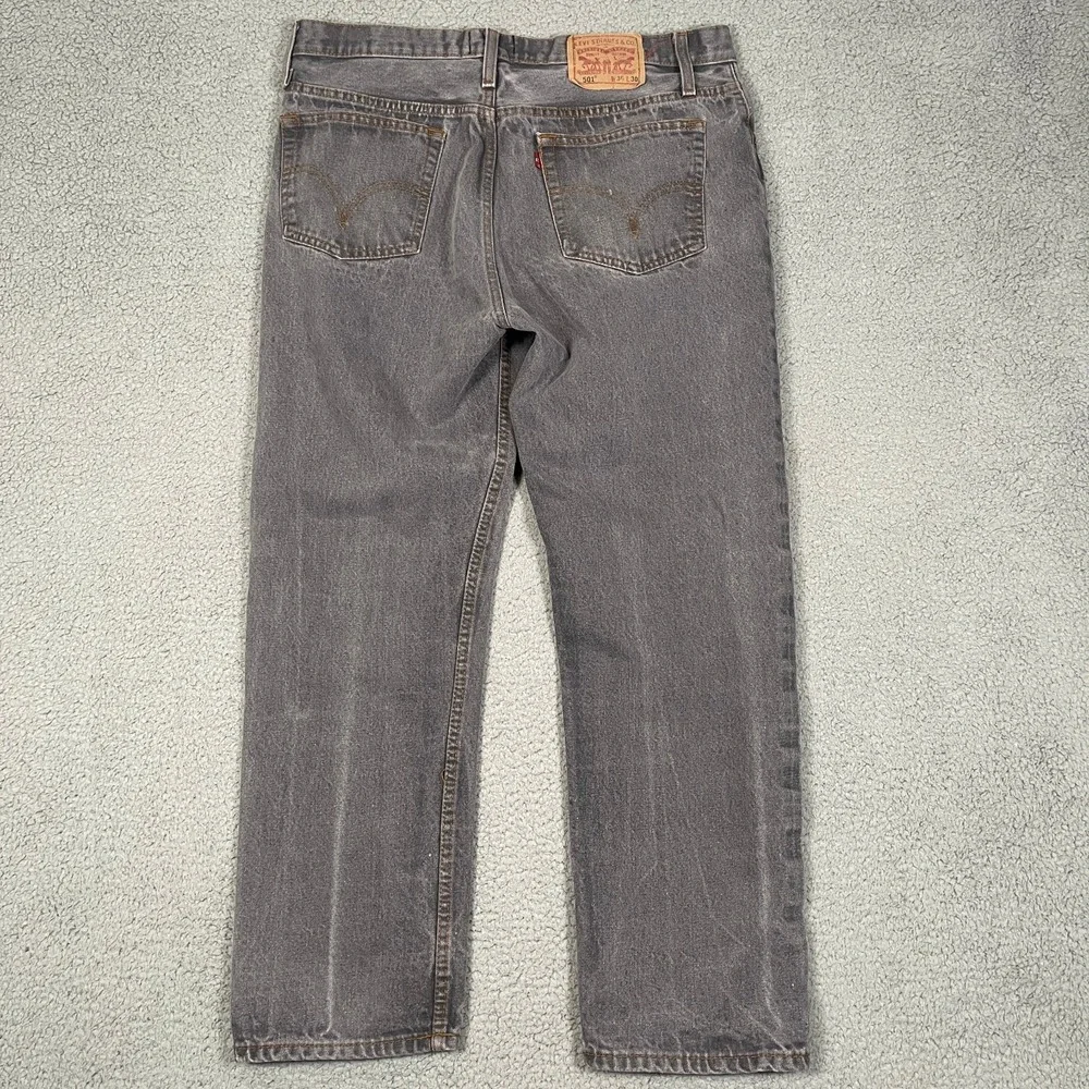 Vintage Levis 501xx Jeans Mens 34x30 Gray Denim Made in‎ USA Great Fade Y2K